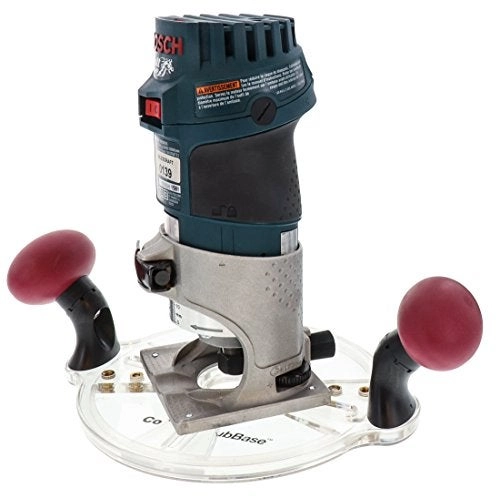 Compact Router Sub-Base - 1-3/16″ (30.2mm) diameter bushings 360° rotational comfort grip handles