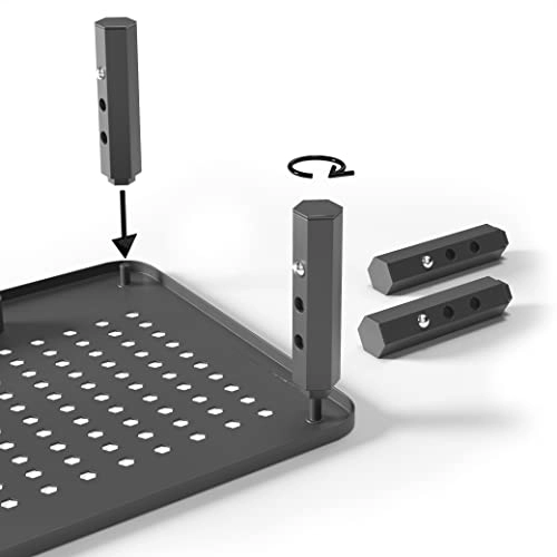 Back Saver Monitor Stand - 2 Pack Hexagonal Steel