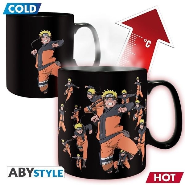 Naruto Shippuden Clone Jutsu Mug - Heat Changing - 460 ml
