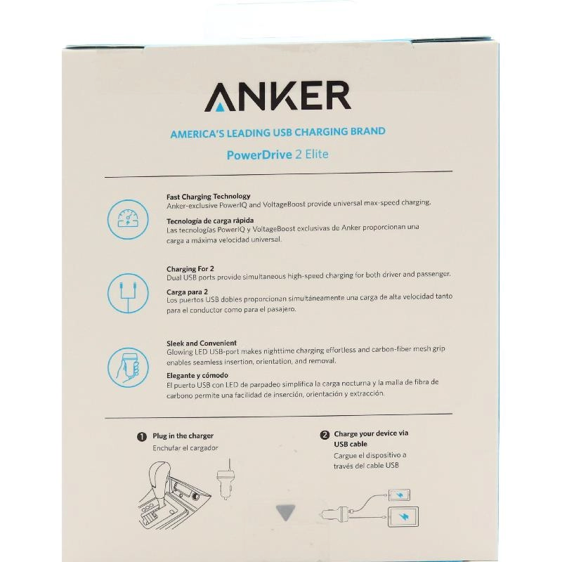 PowerDrive 2 Elite - 24W Dual USB Quick Charge 3.0