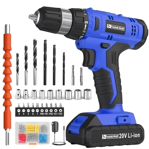 Cordless Drill Set - 2 Amp Hours 20 Volts