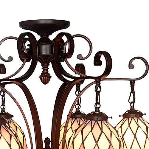 Tivani Chandelier - Blue tiffany 3 heads