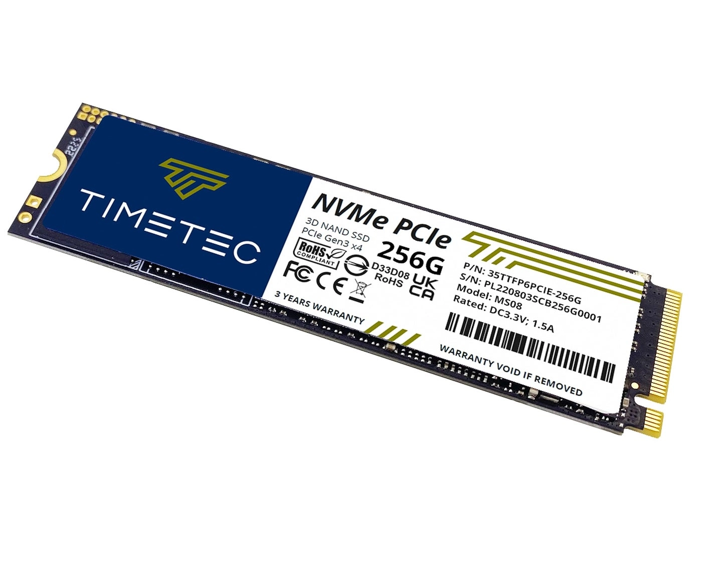 NVMe PCIe Gen3x4 - 256GB M.2 2280
