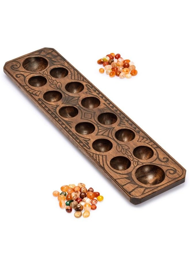 Mancala - Solid Wood Quartz Pebble