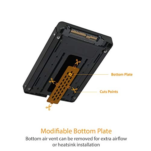 MB705M2P-B - M.2 to U.2 NVMe Converter with Heatsink