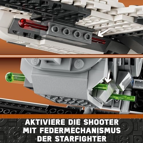 Star Wars Mandalorian Fang Fighter vs. TIE Interceptor (75348)