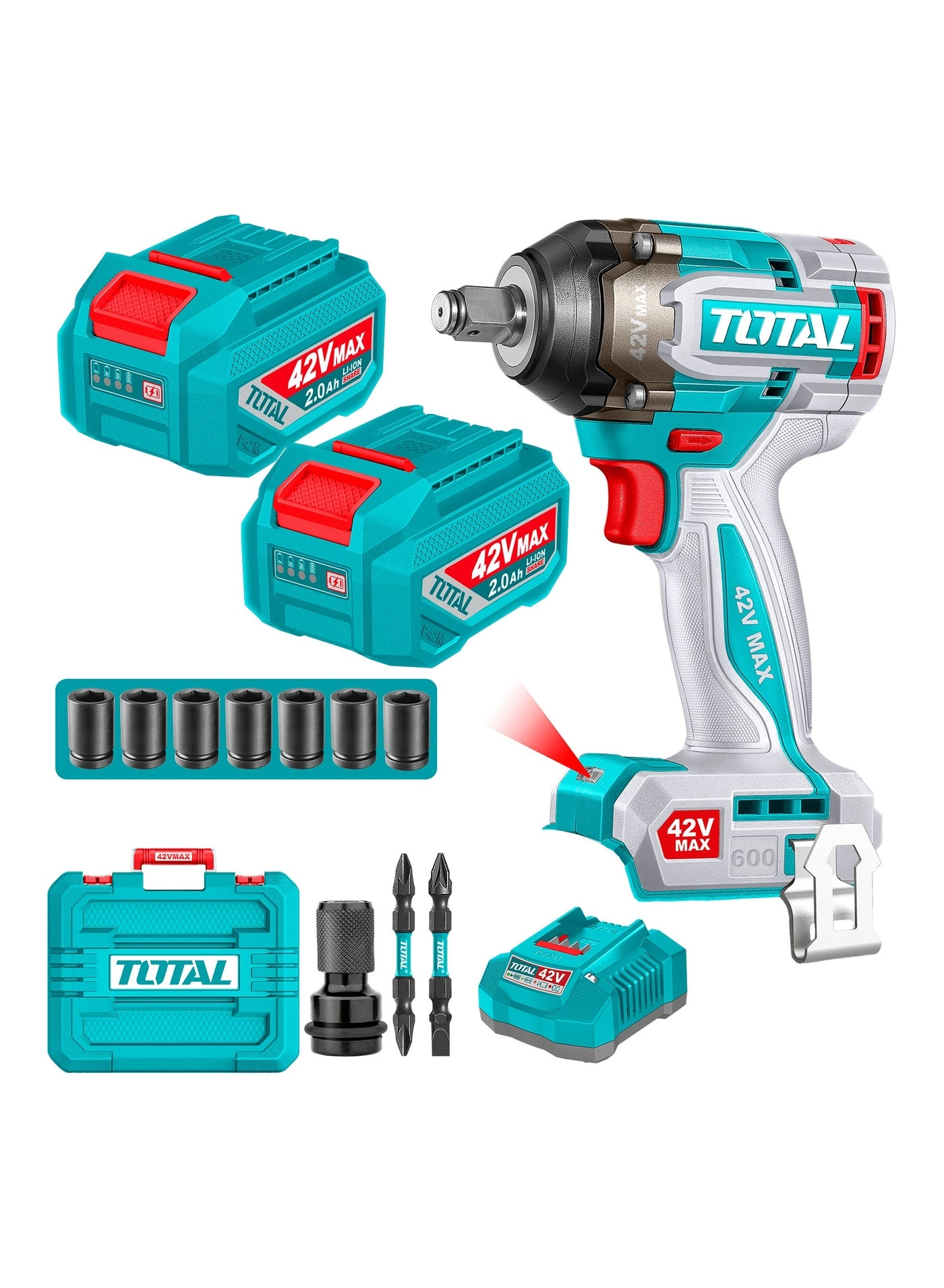 Total Cordless Impact Wrench - 750Nm 1/2"