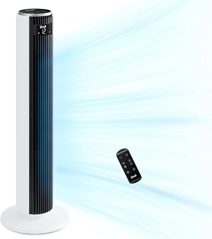 Najm Trading 20dB Silent Tower Fan - Remote Control DC Motor 26W