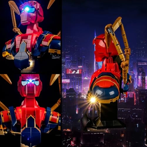 LED Light for LEGO Marvel Iron Spider-Man Bust 76326 - Plastic 1 5V