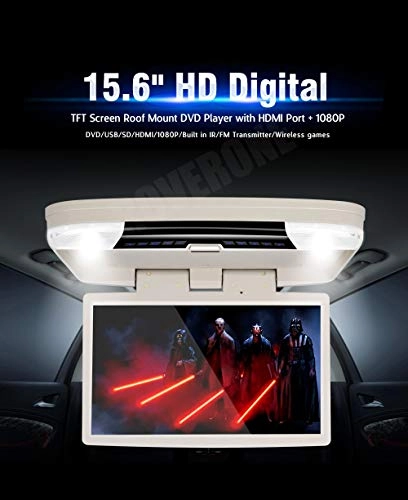 Car Roof Mount DVD Player - 15.6 Inches