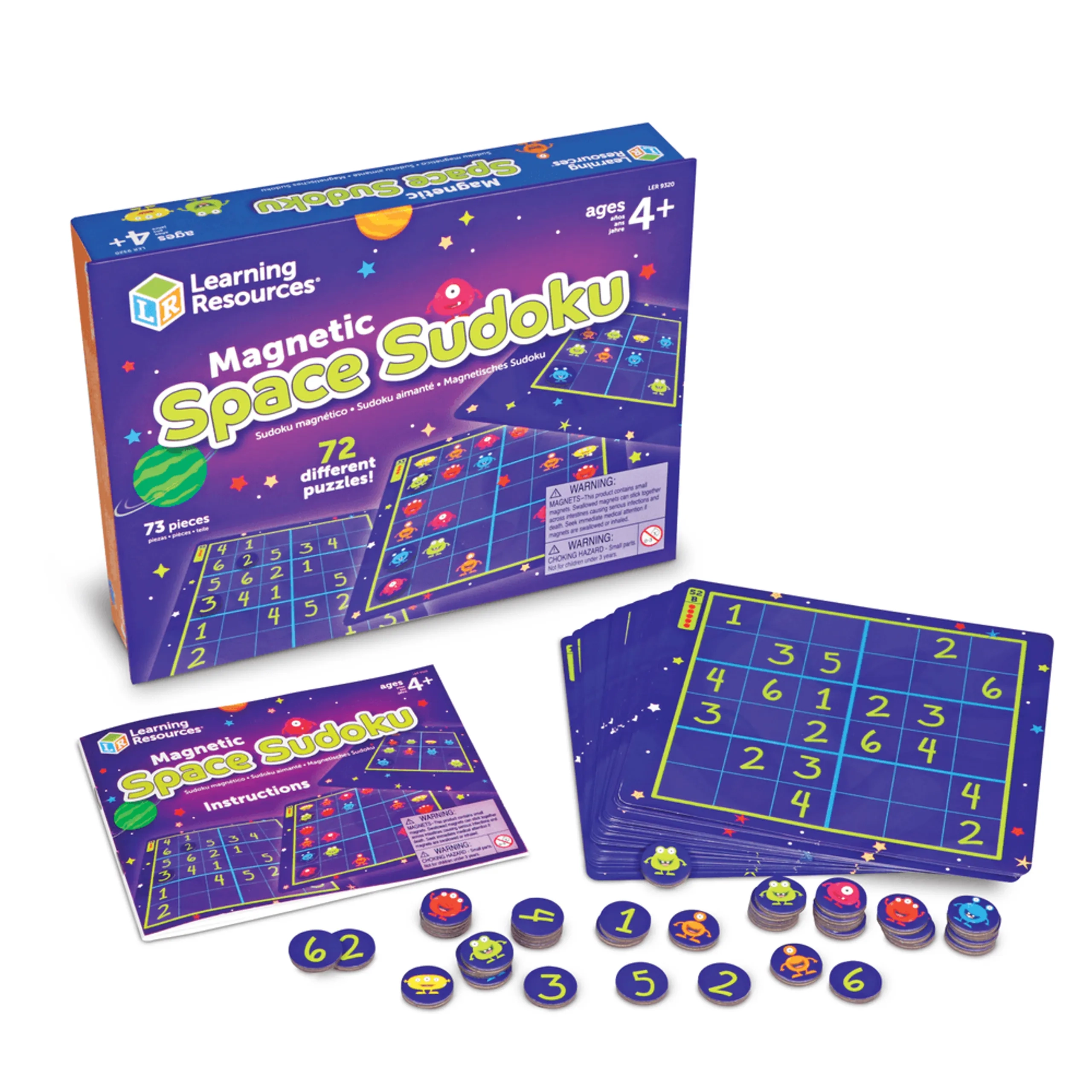 Learning Resources Magnetic Space Sudoku - 4+ 72 pieces
