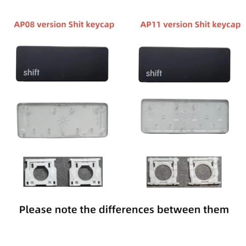 AP11 Type Left Shift Key Cap and Hinge - Black 1PCS