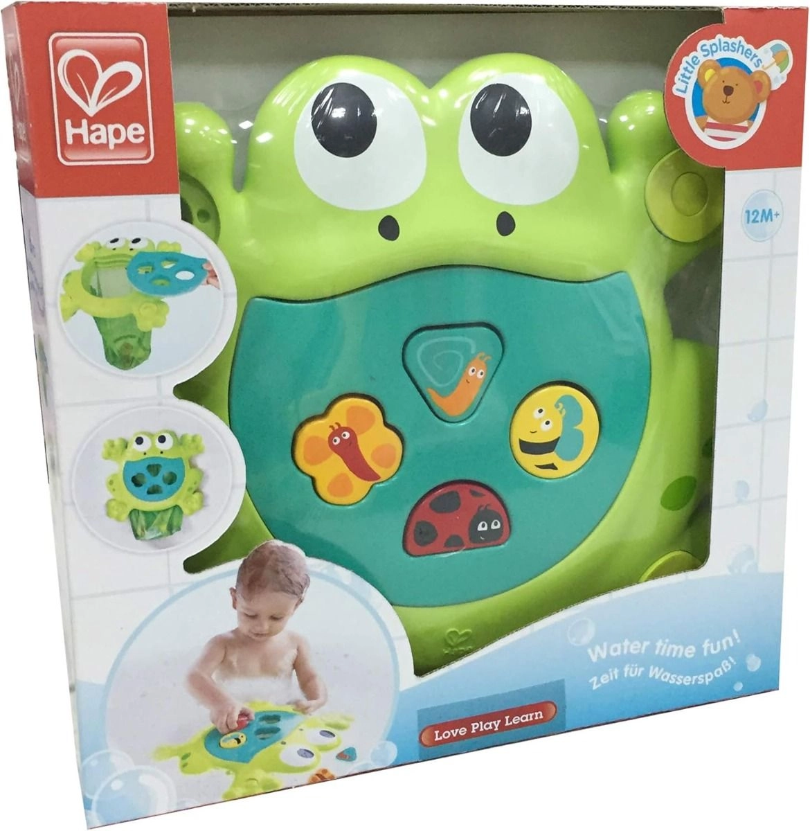 Feed Me Bath Frog - Light Green 1+