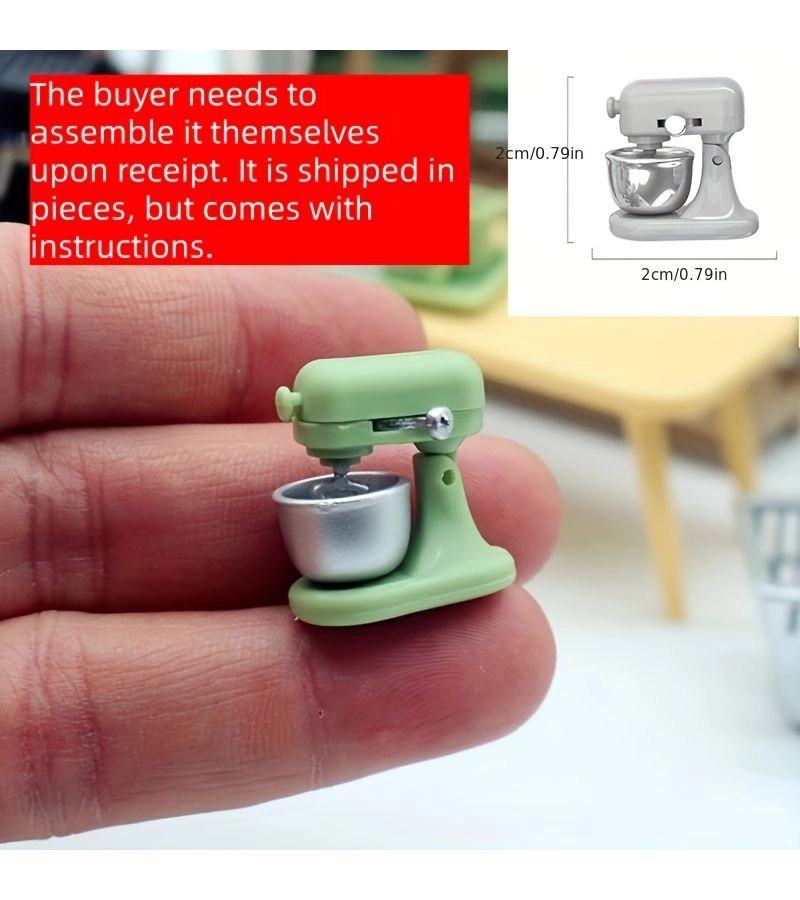 Generic Miniature Egg Beater Figurine - Home Decor No Batteries Required