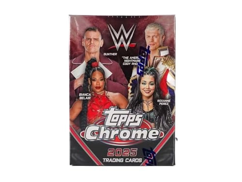Topps Chrome WWE Wrestling 7-Pack Blaster - 7pcs