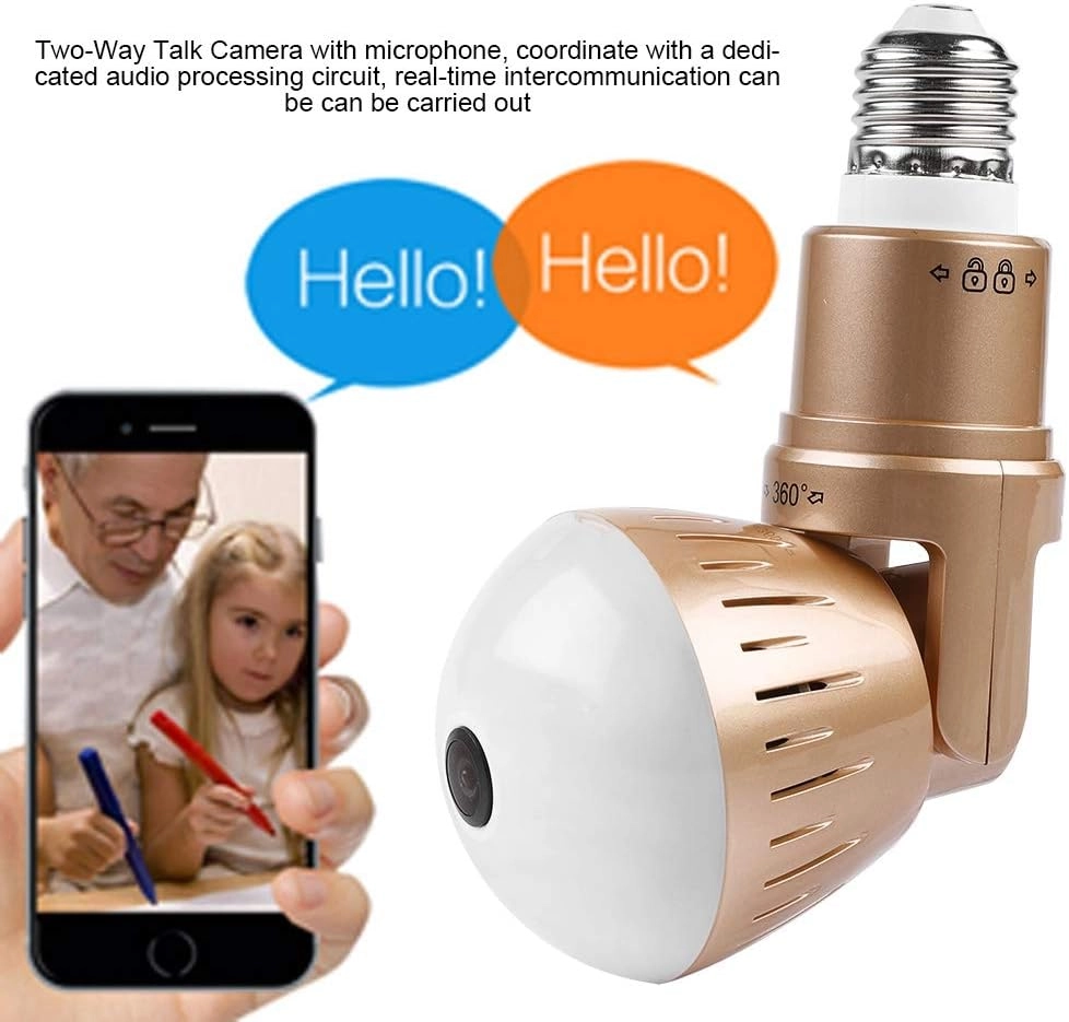 Light Bulb Security Camera 1080P