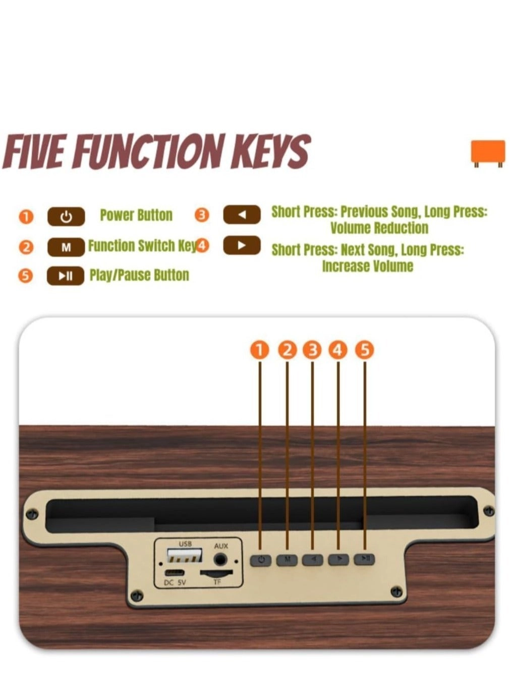 Wireless Bluetooth Speaker - 10W