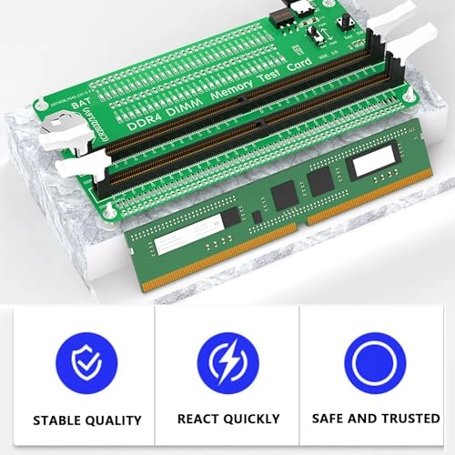 RAM Memory Tester Card - LED Light Indicator Dual Power Supply Mode