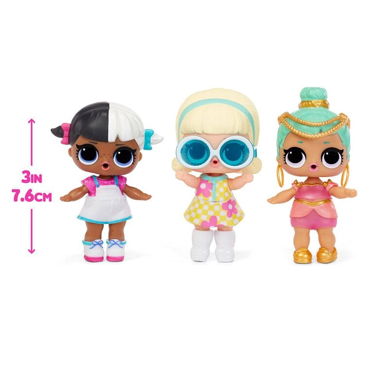 MGA Entertainment Color Change Dolls - 7 surprises brushable hair