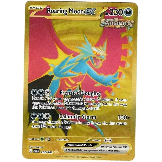Pokémon Roaring Moon ex 262/182 - Paradox Rift Gold Foil