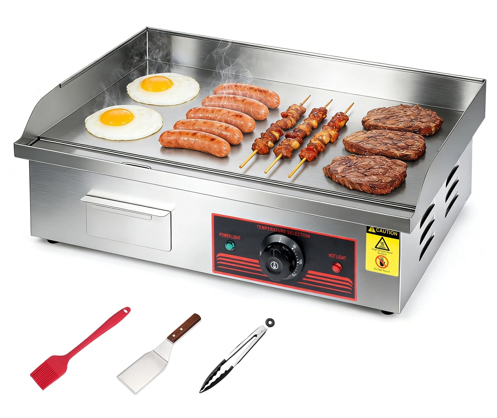 LIROPAU Commercial Electric Griddle - 55*35cm