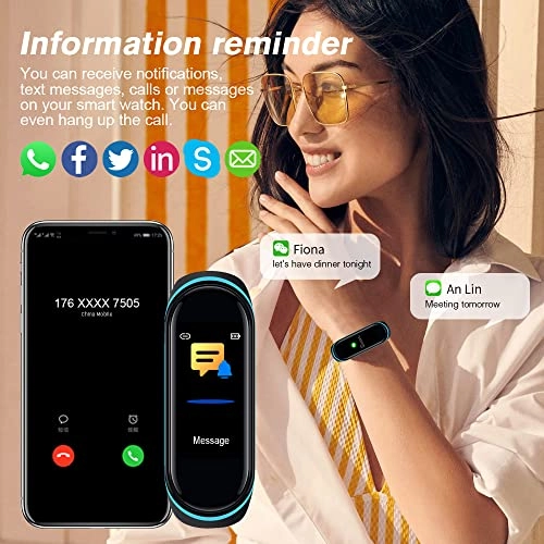 Fitness Tracker - Heart Rate Monitor Sleep Monitor 3ATM Waterproof