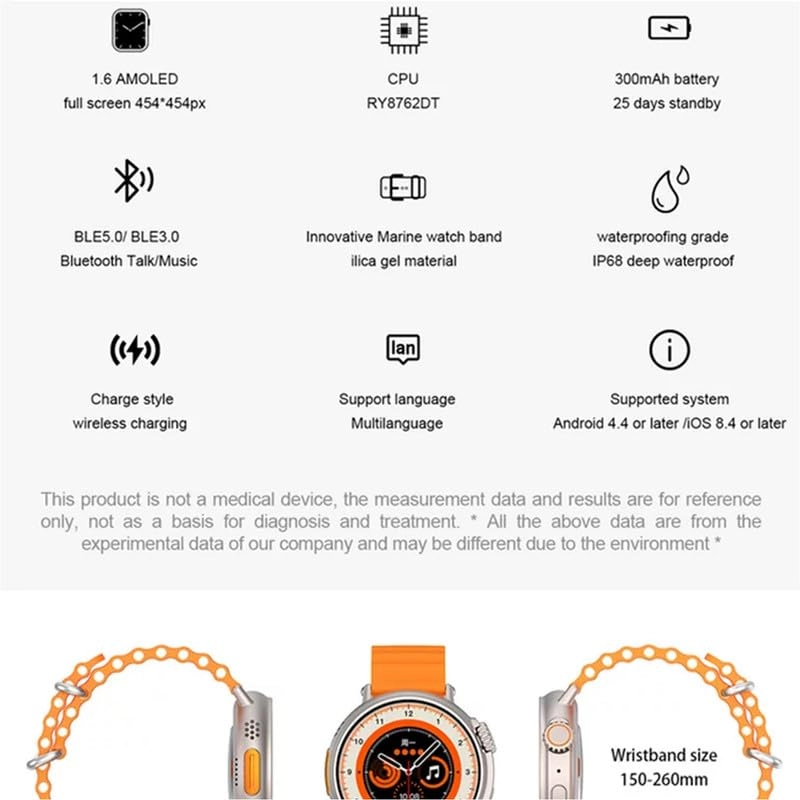 Round Shape Smartwatch Titanium