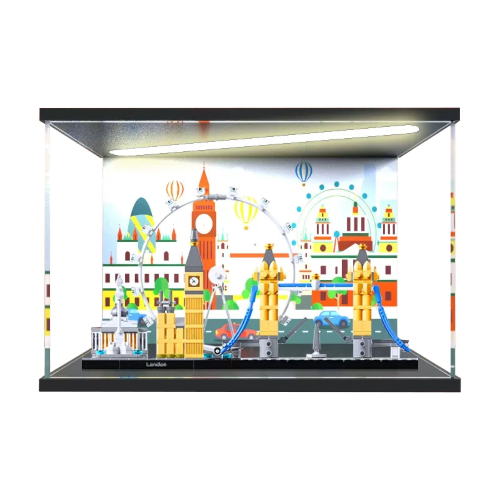 SUNHON Figures Display Box - 30x10x15cm Acrylic