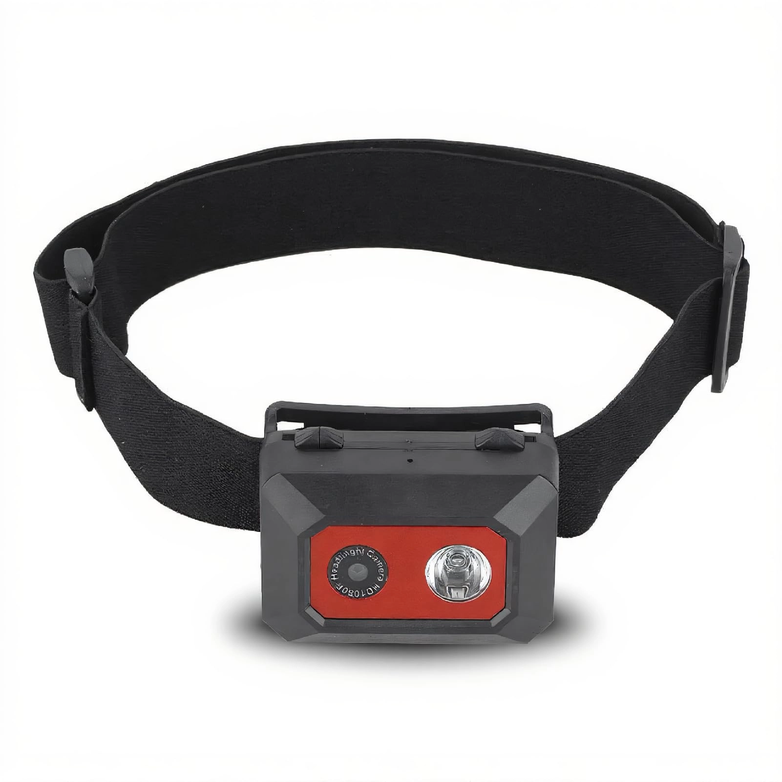 Serounder Mini Action Camera,5-10M Night Vision Head-Mounted 1080P HD,2 in 1 1.5/6Hour Led Headlamp/SOS Mode Hands Free Video Camcorder with Elastic Headband Support 32GB Storage for Outdoor Sport,Traveling
