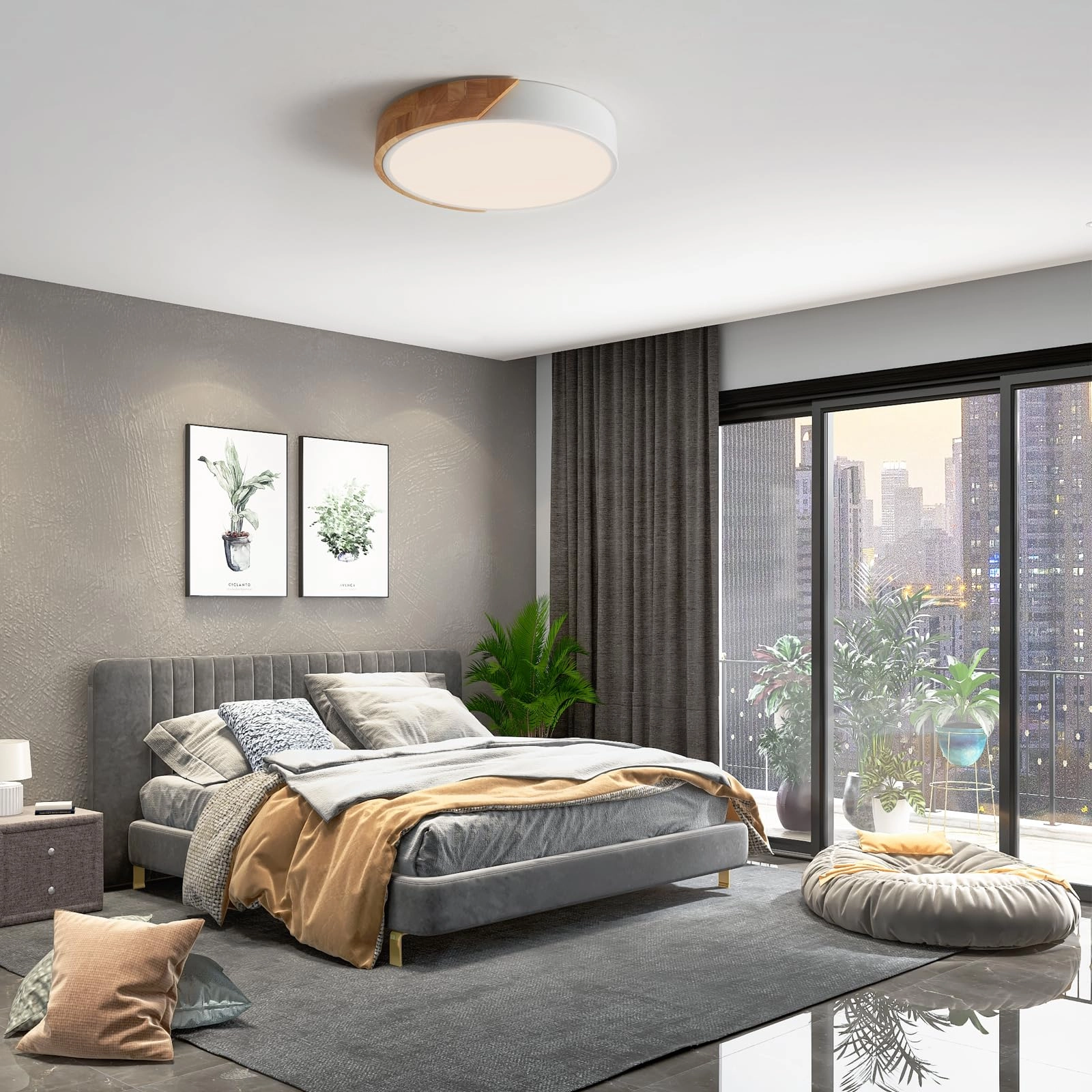 Flush Ceiling Light - 6000K 4000K 3000K Dimmable