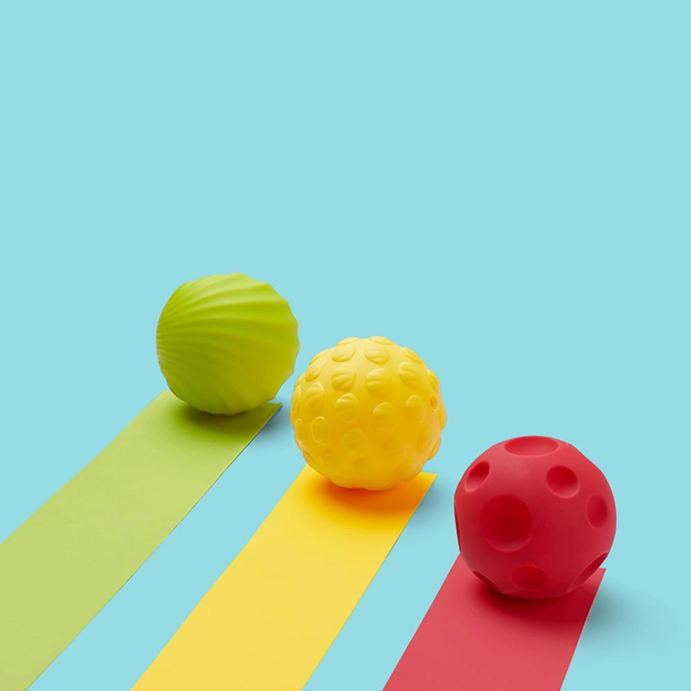 Baby Squeeze Sensory Balls - 6 months 8 Pcs
