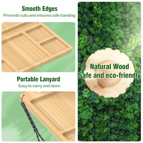 Building Baseplate Table Tray for LEGO - Wood