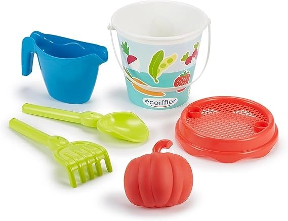 Glitter Beach Toy Bucket - 17 cm 2 Pcs Accessory Set