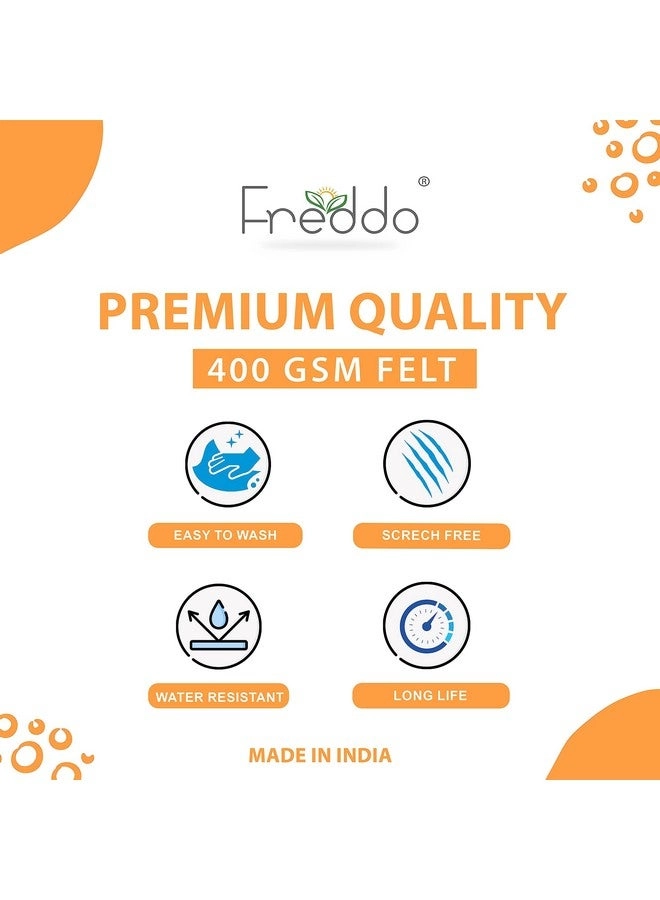 Refrigerator Top Cover - 5 Pocket 35 x 24 inch Grey Black