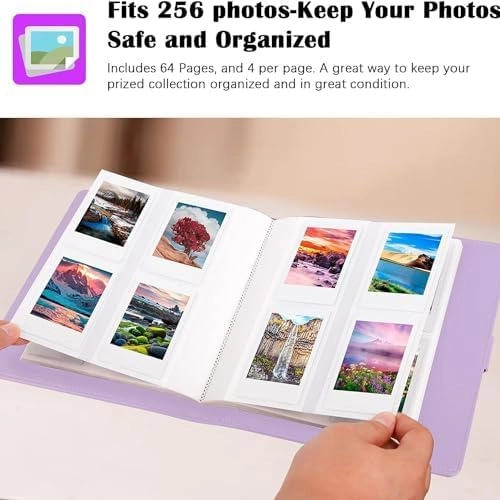 Instax Mini 256 Pockets Leather Photo Album