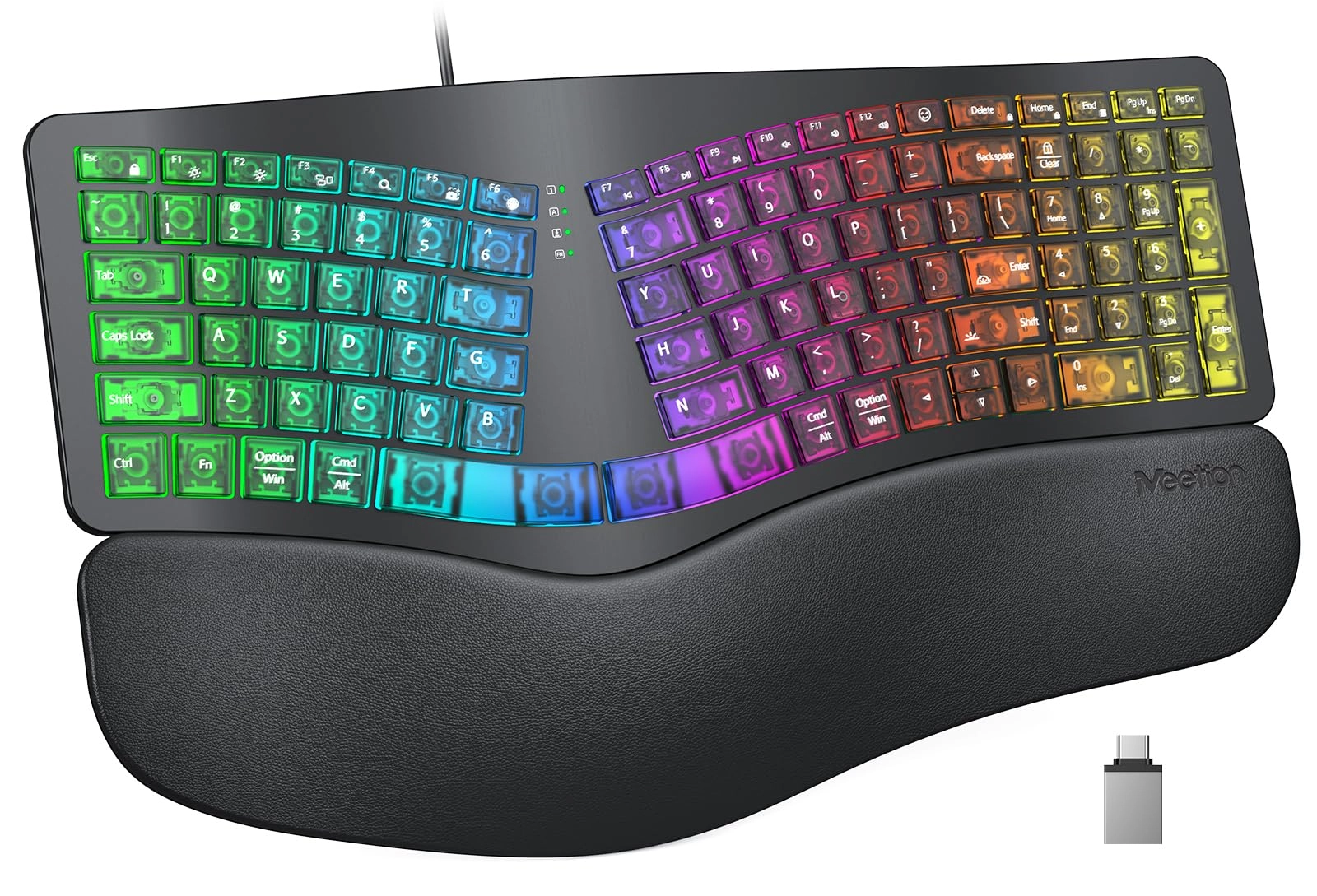 Meetion Direct K2000 - QWERTY USB-A, USB-C