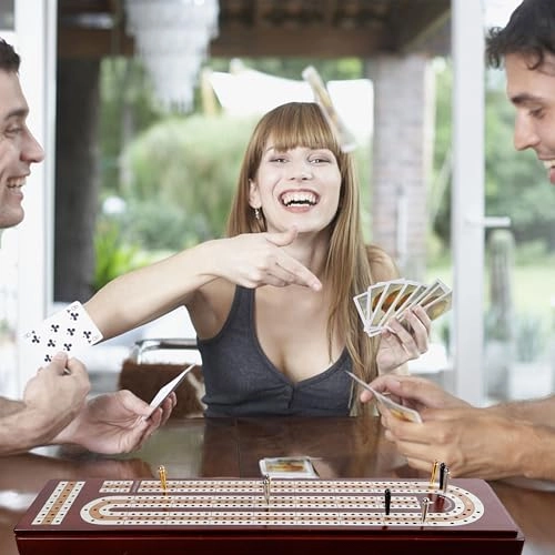 Cribbage Board - Solid Wooden 3 Track Set