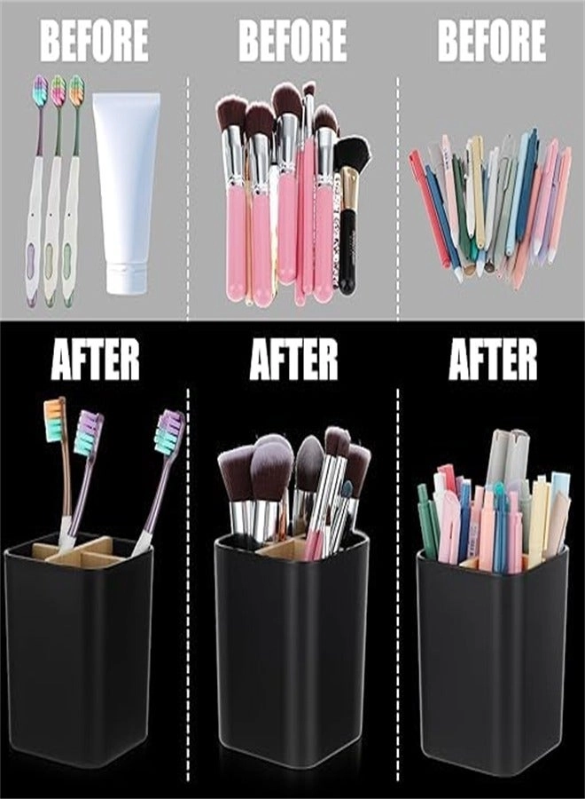 Bamboo Toothbrush Holder - Tough Bamboo Eco-Friendly Compact