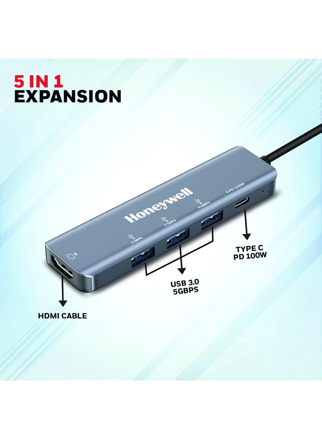 Type C Docking Station - 4K HDMI 100W PD 3x USB 3.0