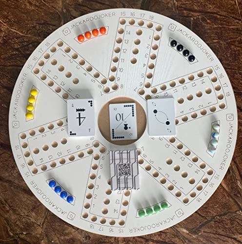 board game - double side 4-6 players Marbles and cards
