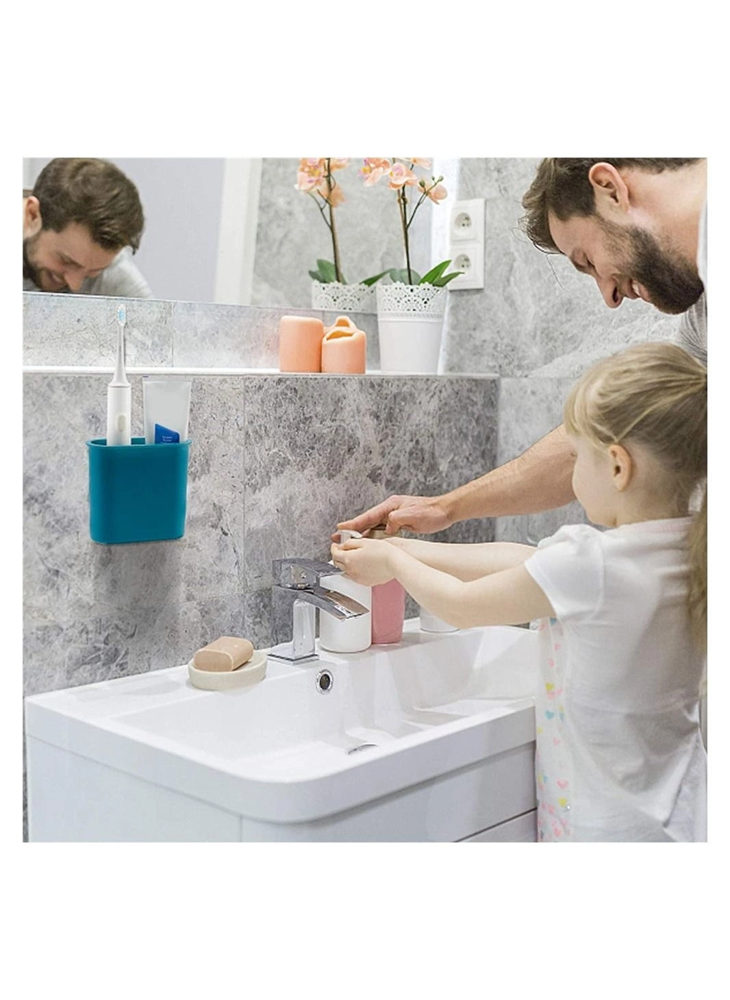 Wall Mount Toothbrush Holder