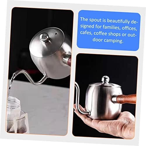 Gooseneck Kettle - Stainless Steel, Wood 500 Milliliters