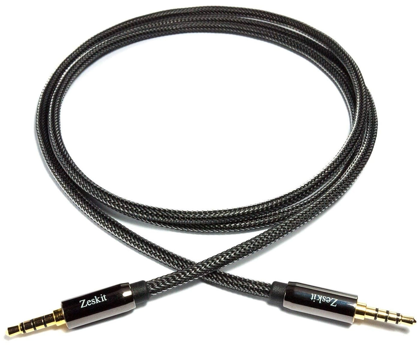 3.5mm Jack Male to Male AUX Audio Cable - 4ft