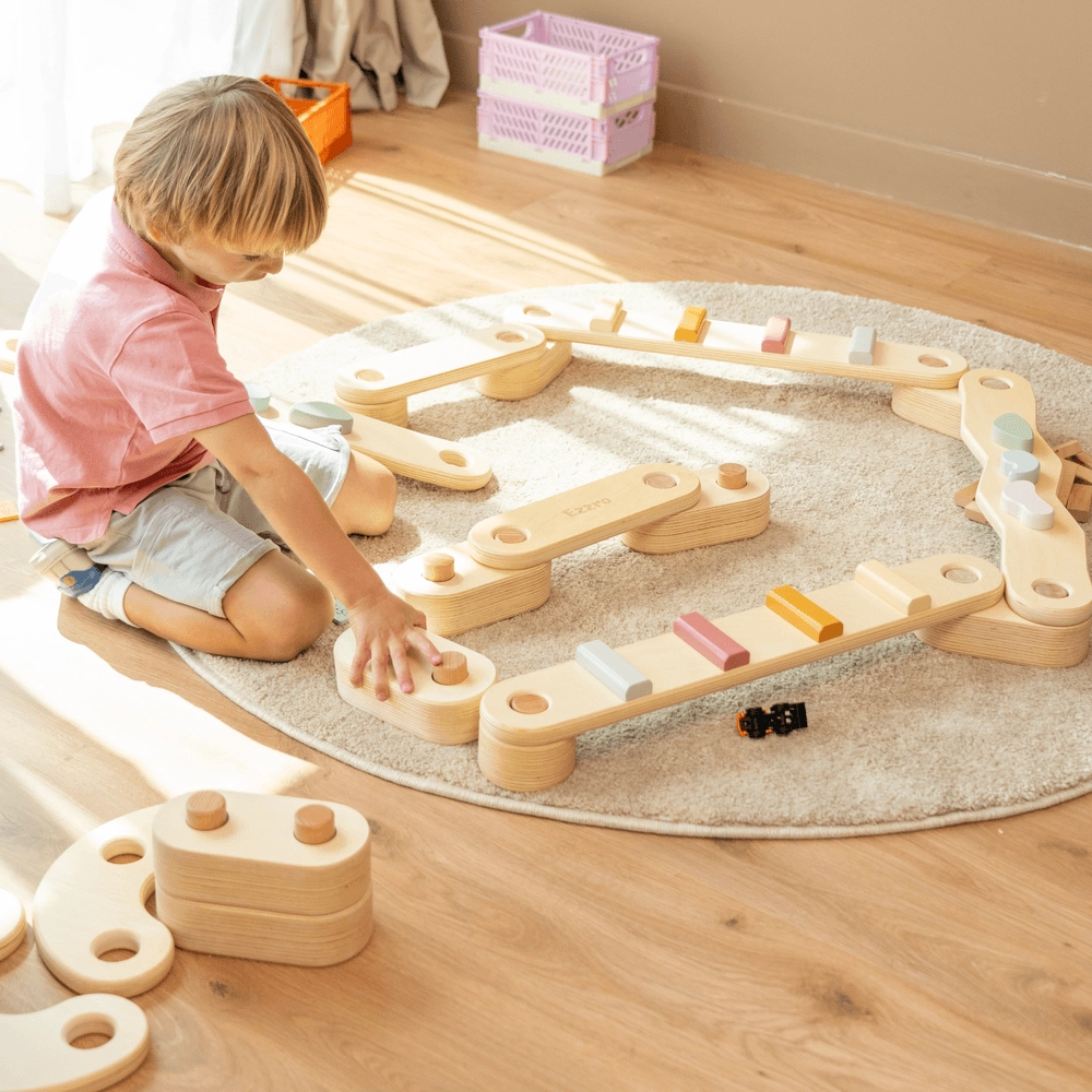 Pikler Collection Wooden Balance Beam - Suitable for 1 to 6 years Beech plywood