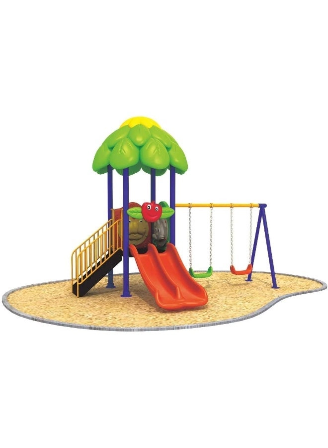 Multi Purpose Kids Outdoor Playing Equipments - 770x320x280cm 2+ Years