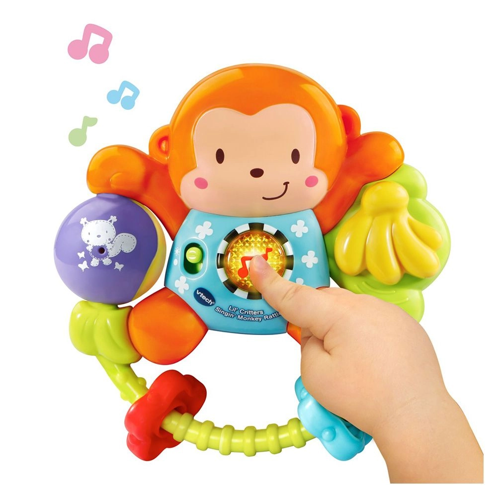 Little Friendlies Swing & Shake Monkey Rattle - 3 Months