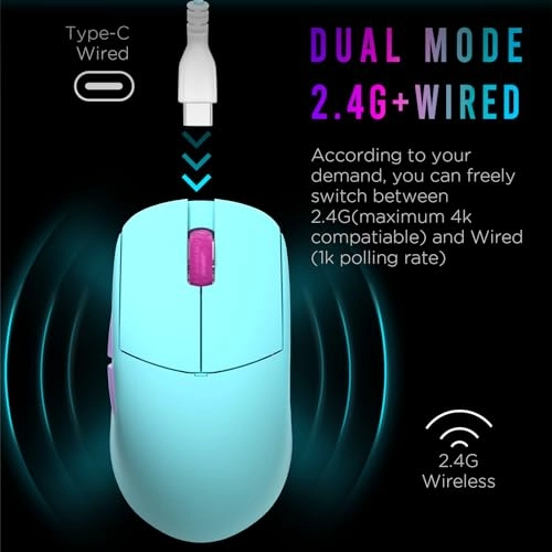 Atlantis OG V2 Pro Gaming Mouse - 2.4G, Bluetooth, USB