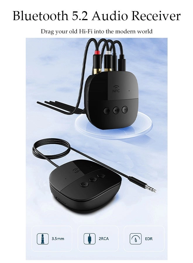 Bluetooth Receiver - Bluetooth 5.2 USB/TF 5V power supply