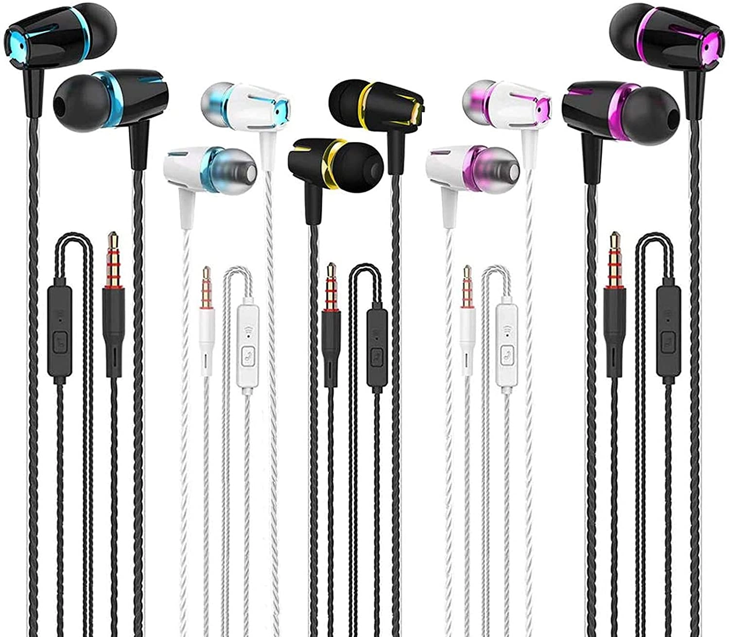 KE Wired Earbud 5 Pack