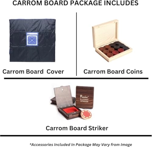 Golden Carrom Board